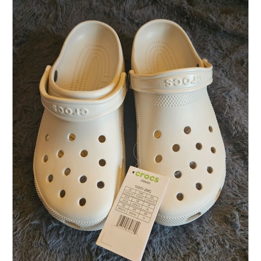 Crocs Unisex Classic Clog - Bone -10Men /12 Women-Brand NEW